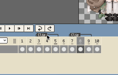 Resize clip ranges by dragging