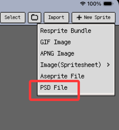 Import PSD files