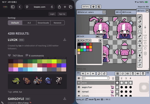 Import palettes from palette links