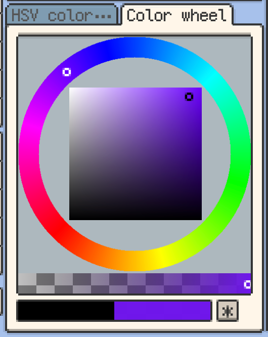 Color wheel picker