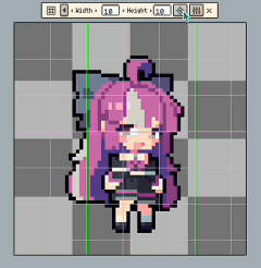 グリッドスナップのプレビュー