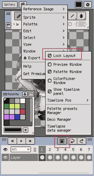 Lock Layout